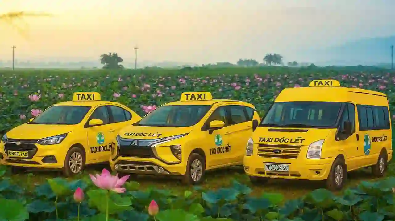 Taxi Dốc Lết đưa/đón khách tại Paradise Doc Let – xe 4–7–16 chỗ